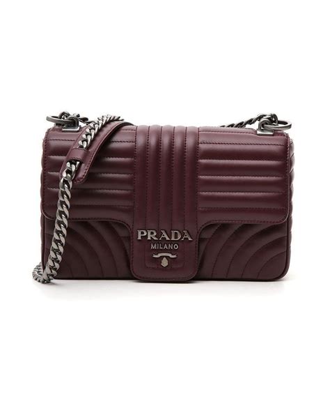 prada crossbody bag purple|Prada diagramme shoulder bag.